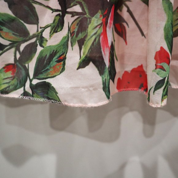 HJW Mid Length Floral‎ Sheer Dress Size M - Picture 6 of 6